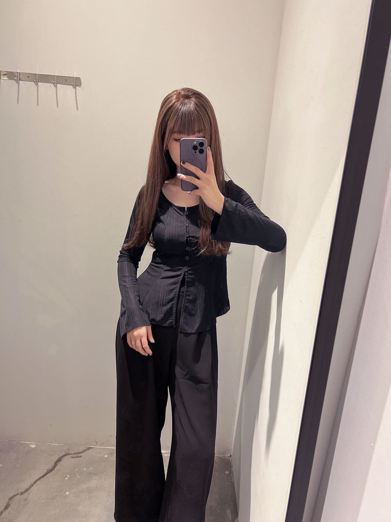 显瘦喇叭袖衬衣  | Ninestudio.9