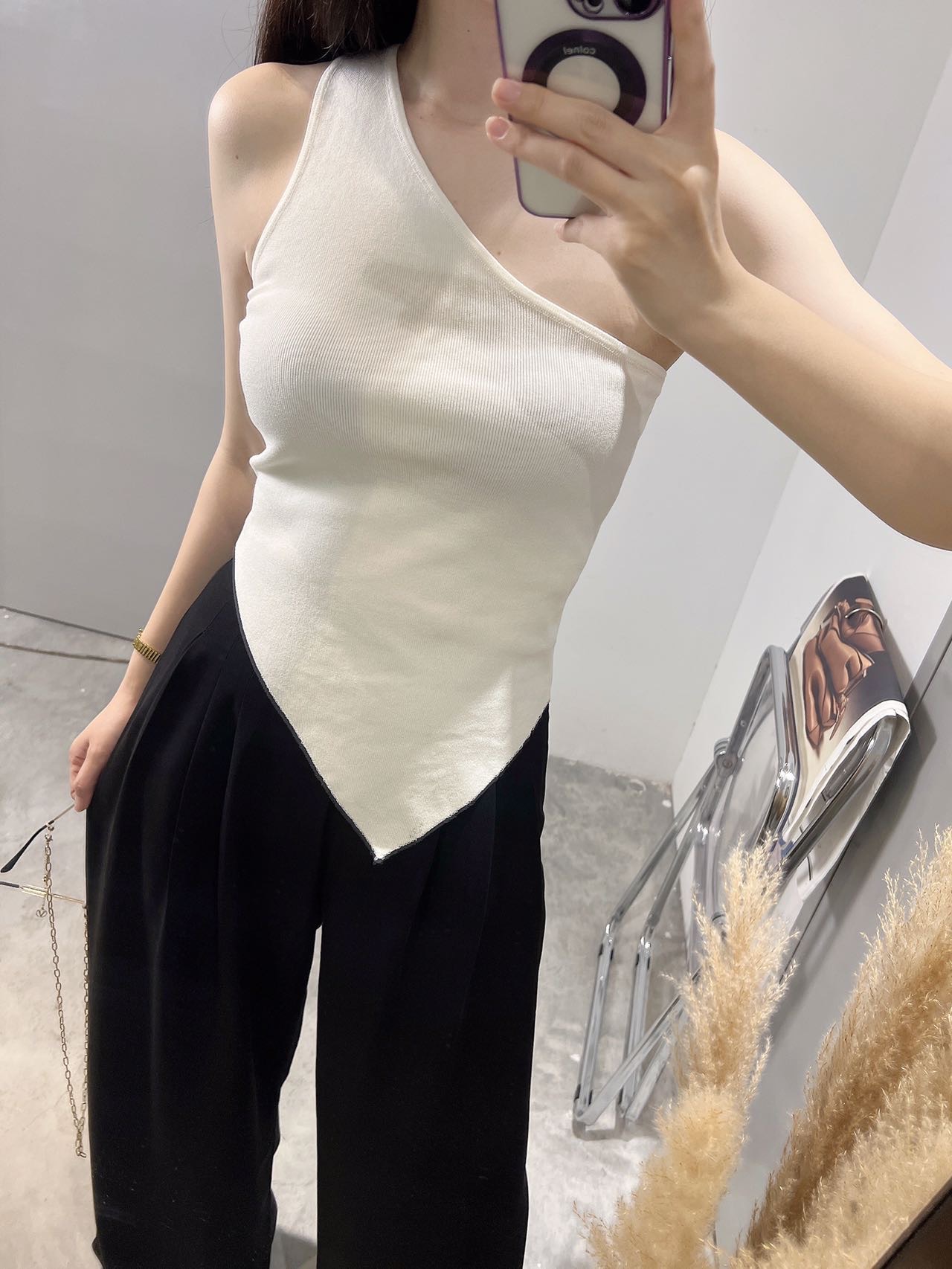 不规则单肩上衣  | Ninestudio.9