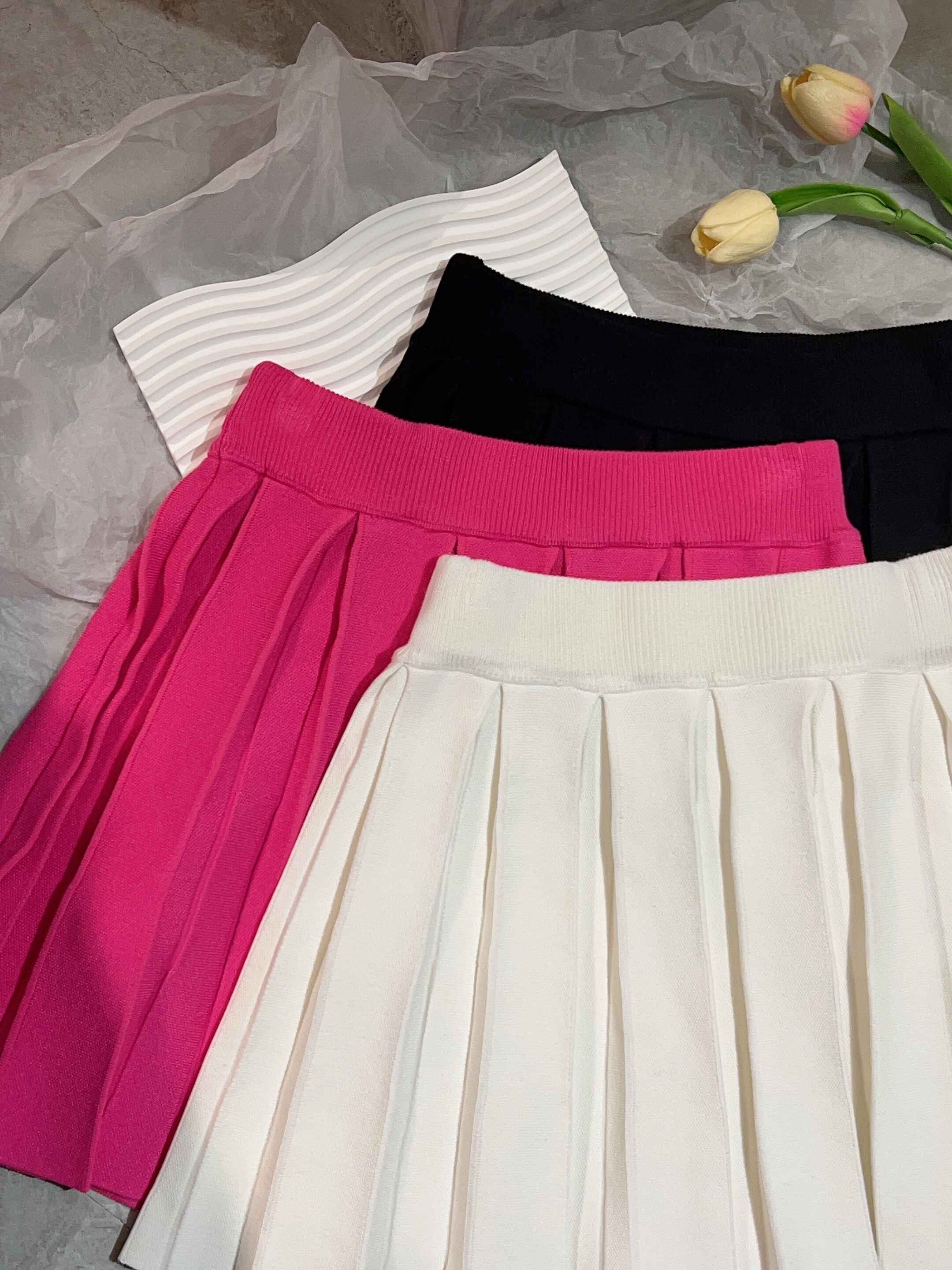 Ninestudio.9 | 针织百褶裙