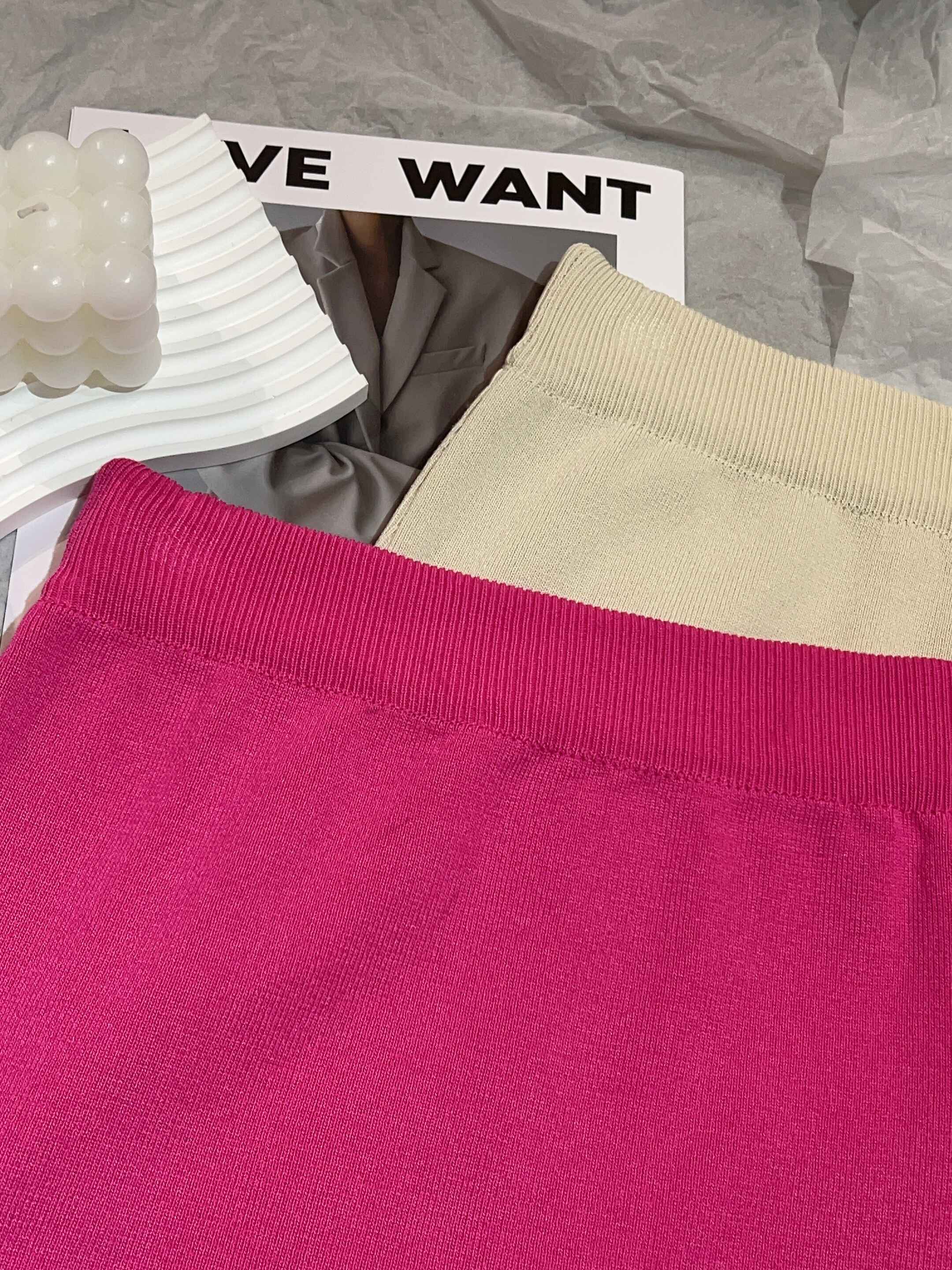 针织开叉包臀裙 | Ninestudio.9