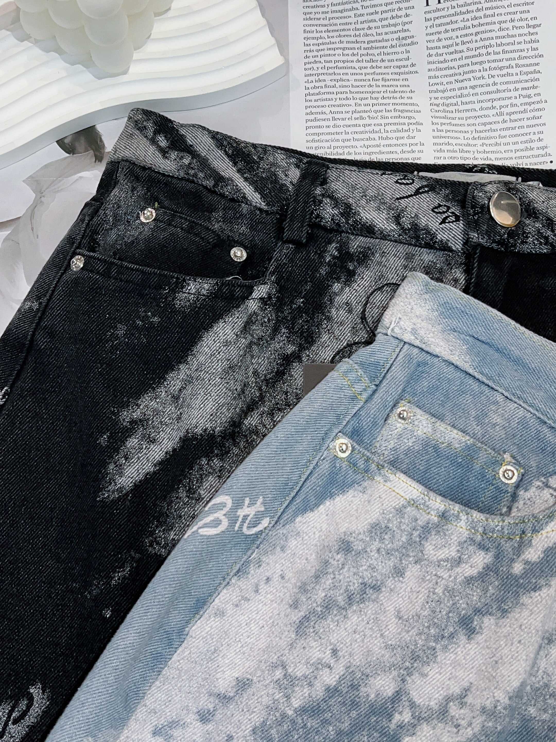 泼墨牛仔短裙 | Ninestudio.9