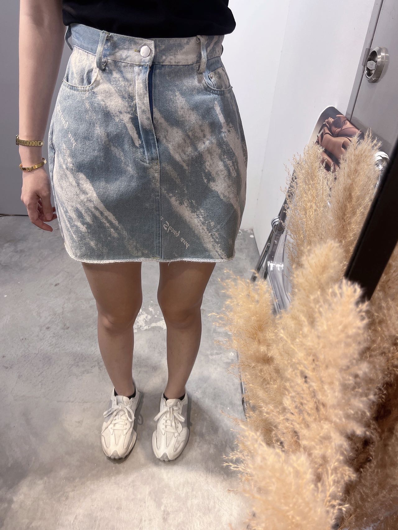 泼墨牛仔短裙 | Ninestudio.9