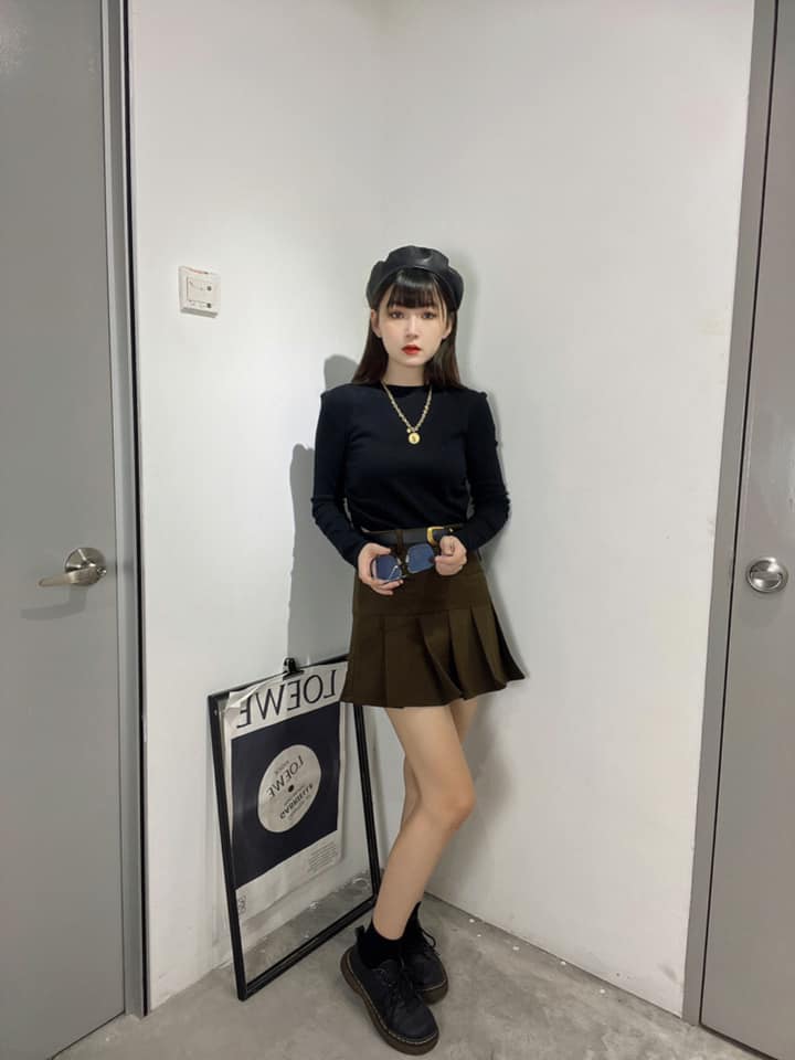 基础款长袖皱褶上衣 | Ninestudio.9