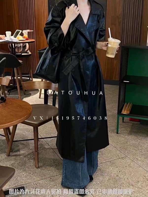 Ninestudio.9 | 长版挡风皮外套