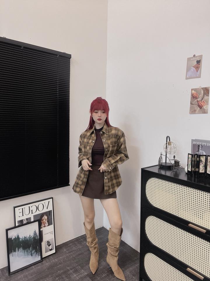 格子牛仔衬衣 | Ninestudio.9