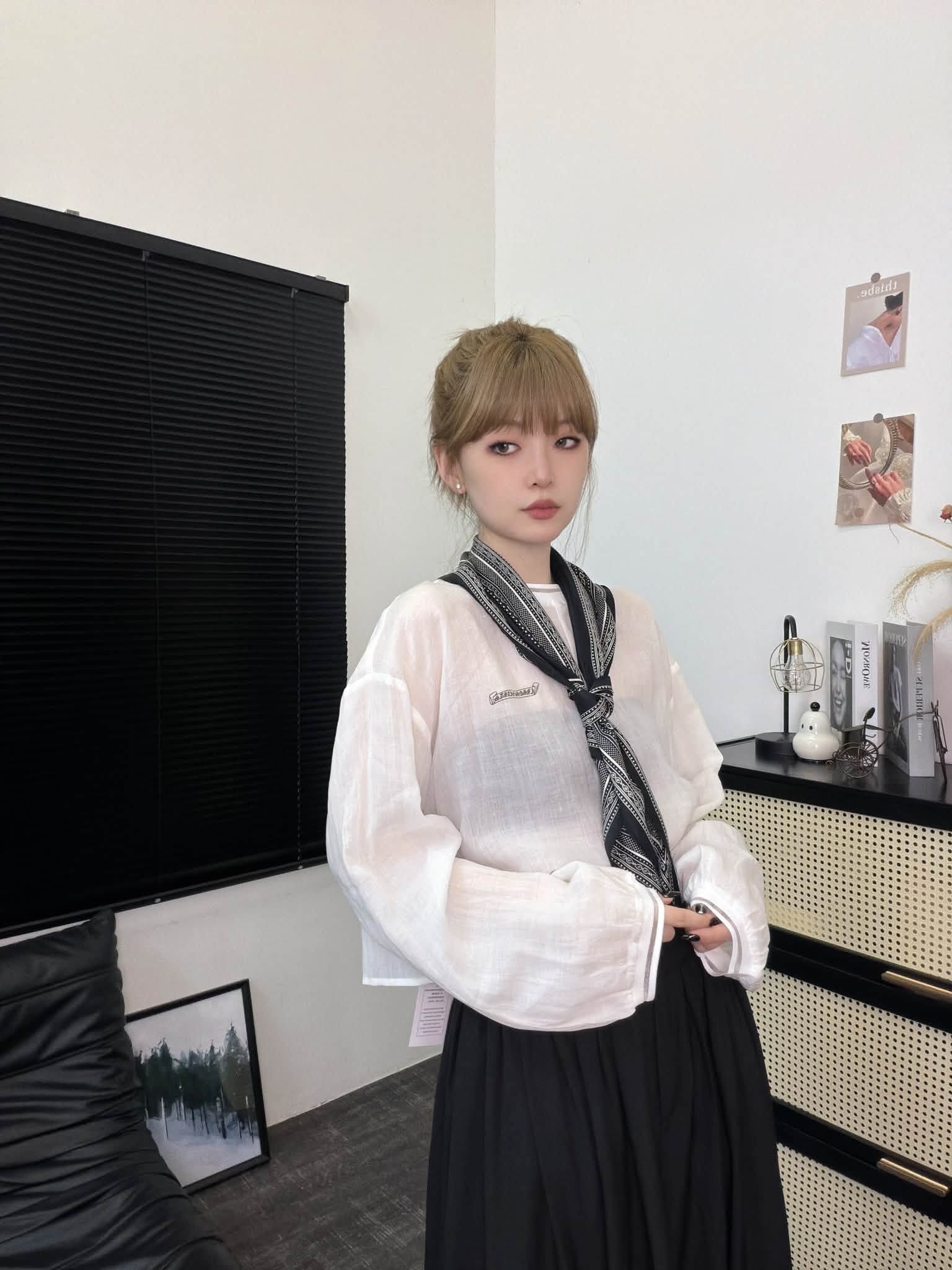 Ninestudio.9 | 字母印花薄款上衣