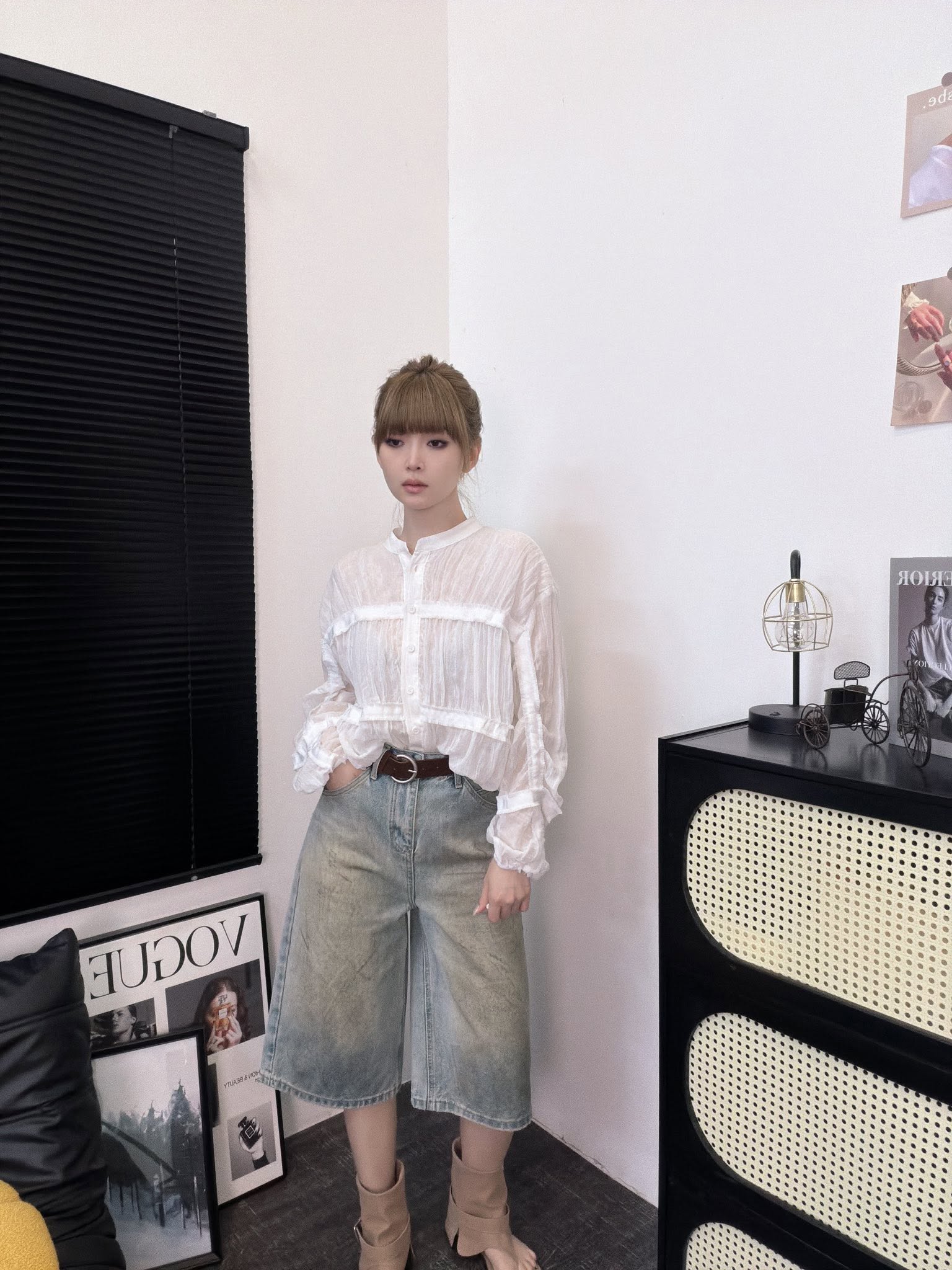 棉麻衬衫外套 | Ninestudio.9