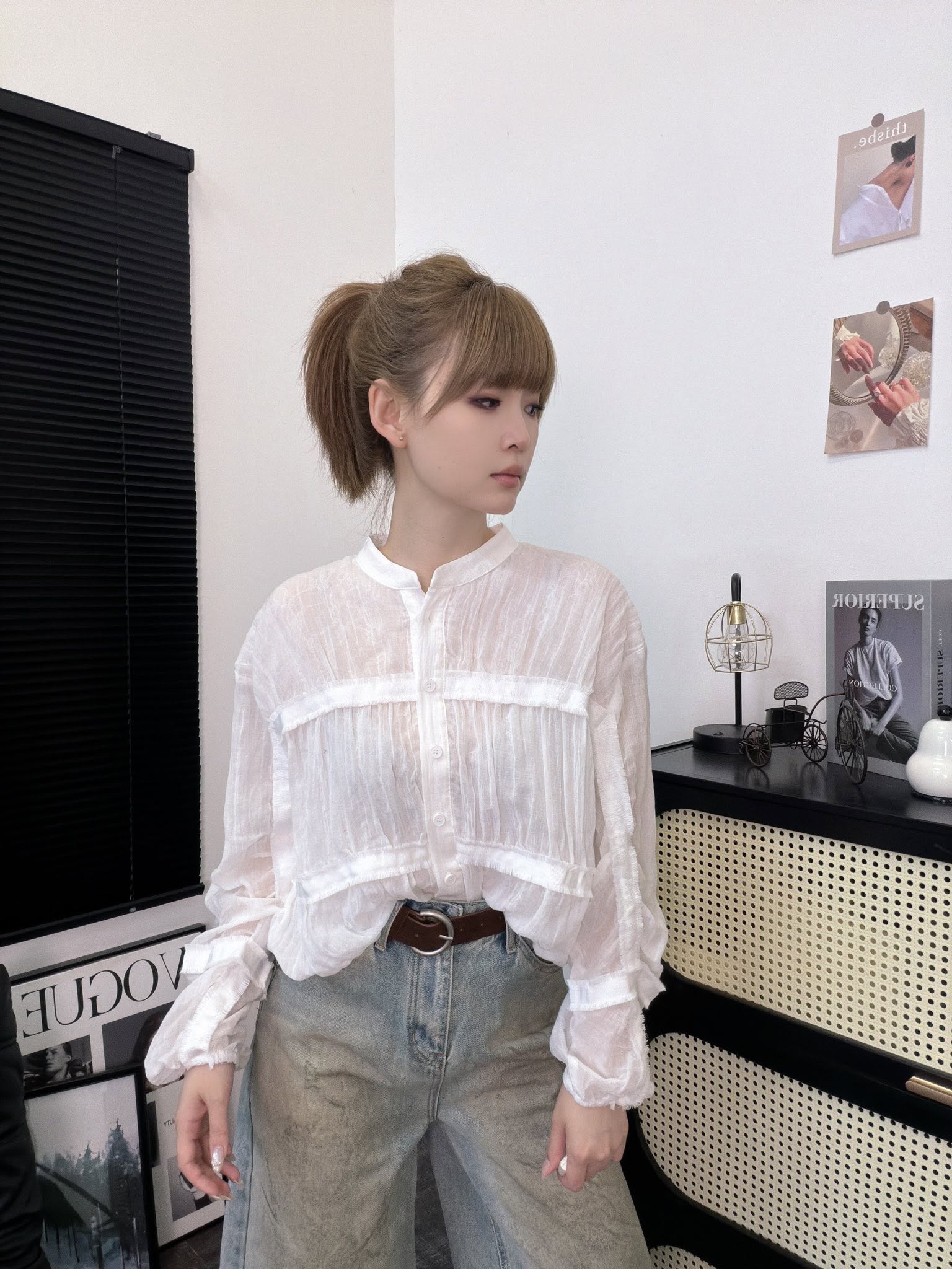 棉麻衬衫外套 | Ninestudio.9