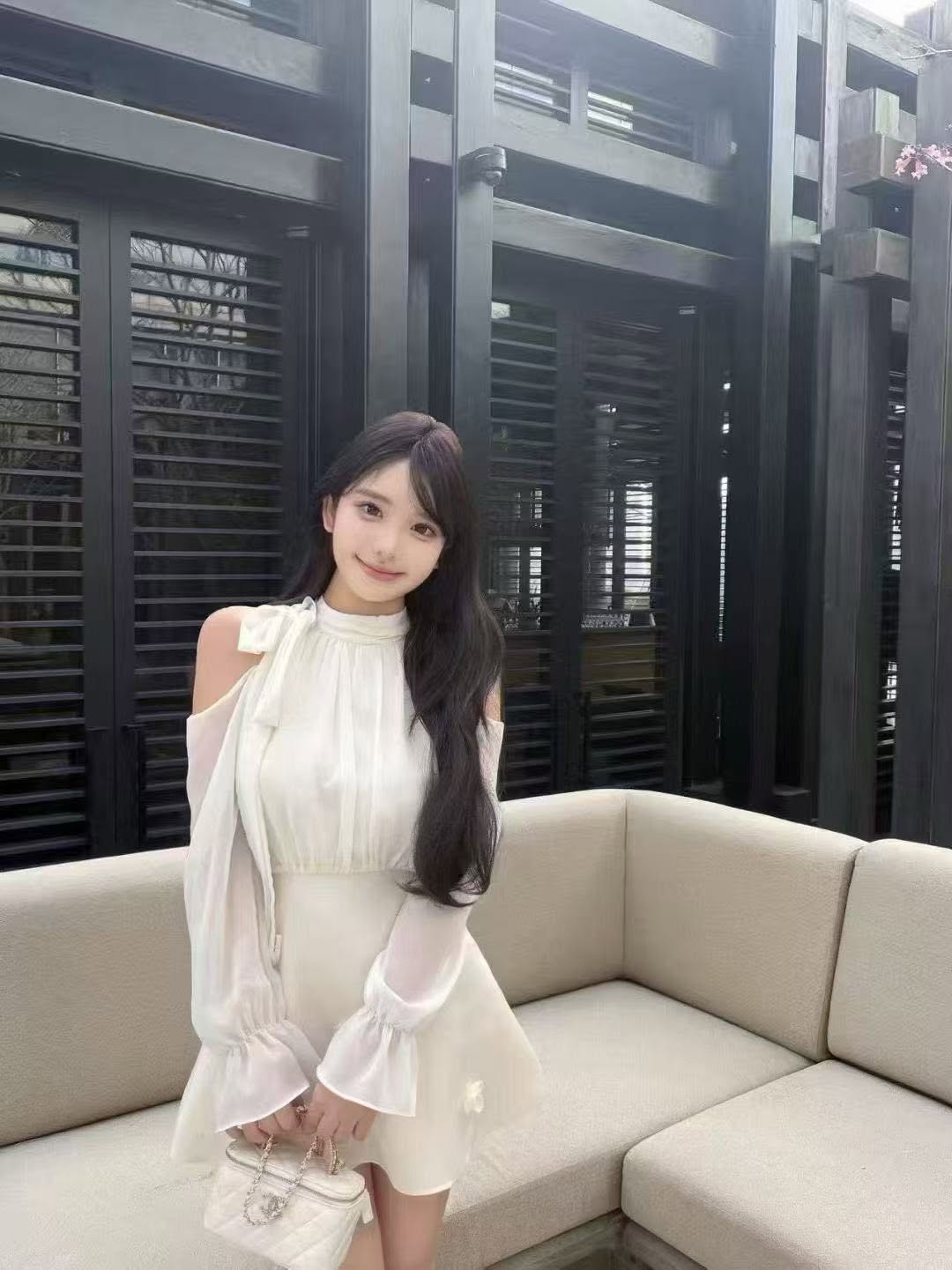 甜美气质挂脖露肩连衣裙 | Ninestudio.9