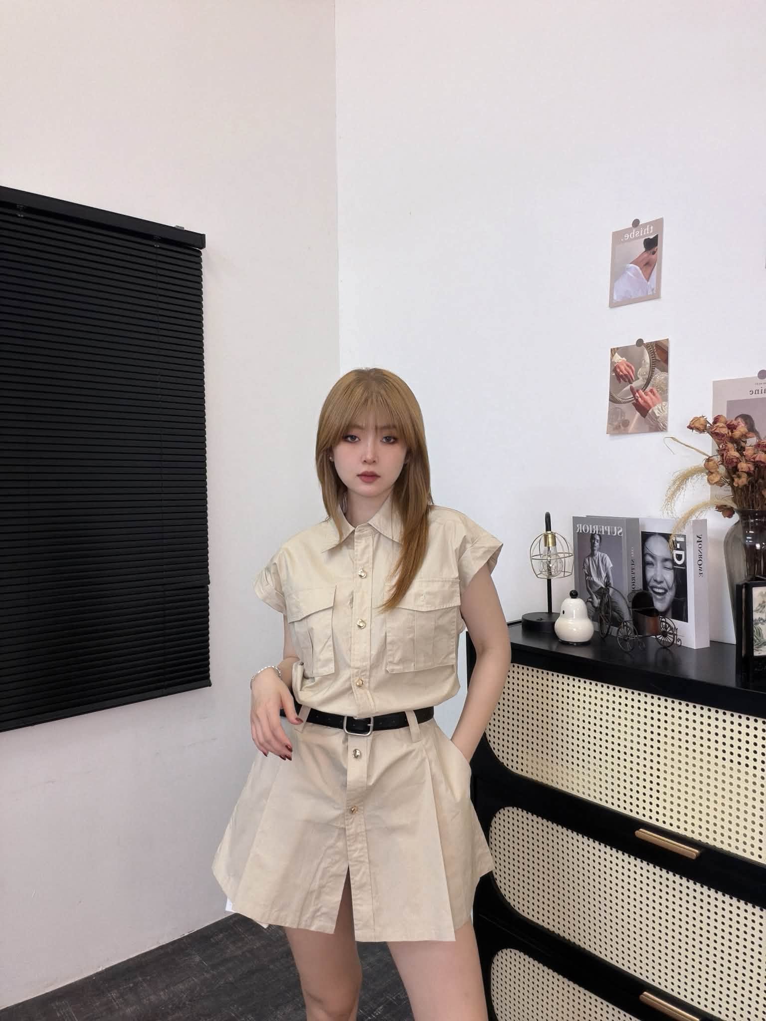大口袋工装连衣裙 | Ninestudio.9